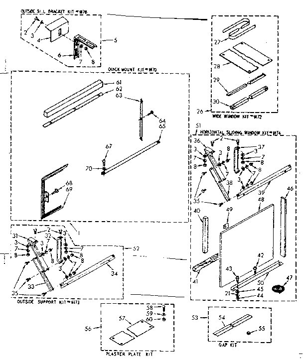 Accessory kit parts