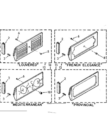 Accessory decorator panel kits