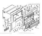 Kenmore 10670070 cabinet parts diagram