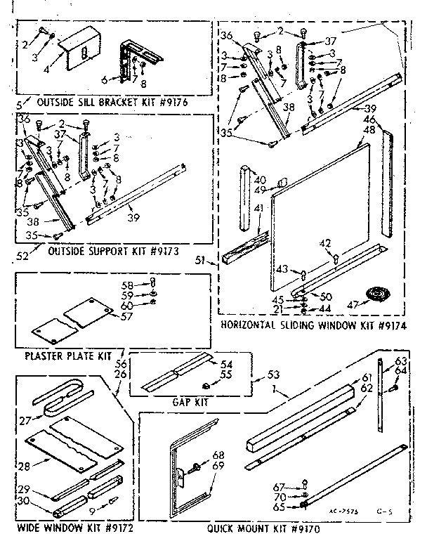 Accessory kit parts