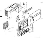 Kenmore 10670130 cabinet parts diagram