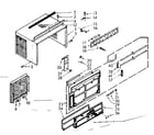 Kenmore 10670131 cabinet parts diagram