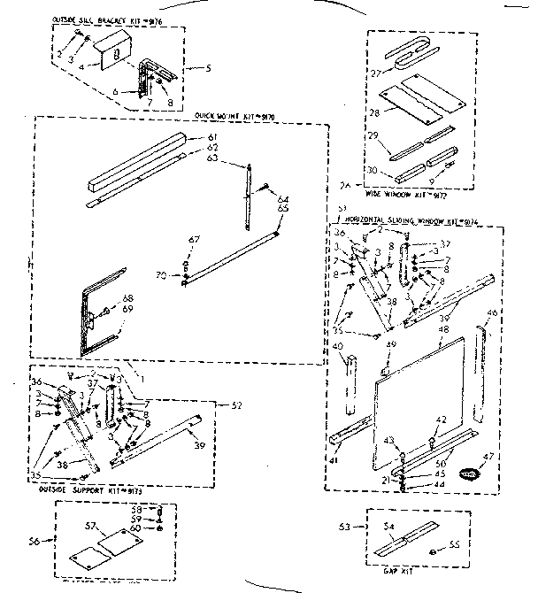 Accessory kit parts
