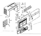 Kenmore 10670150 cabinet parts diagram