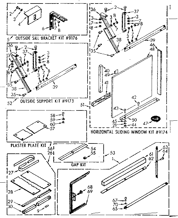 Accessory kit parts