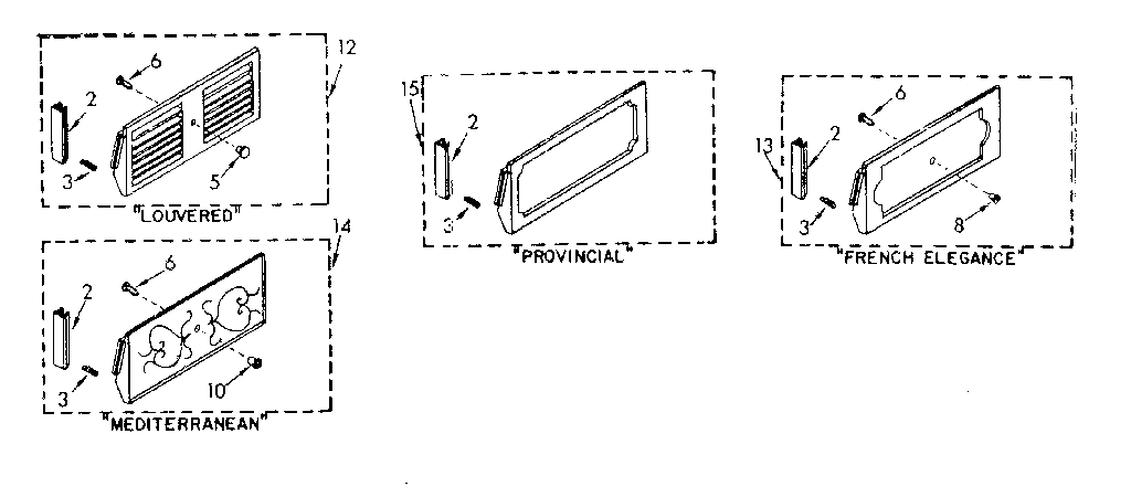 Accessory decorator panel kits