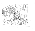 Kenmore 10670760 cabinet parts diagram