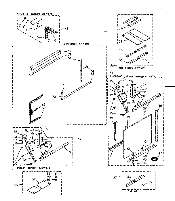 Accessory kit parts
