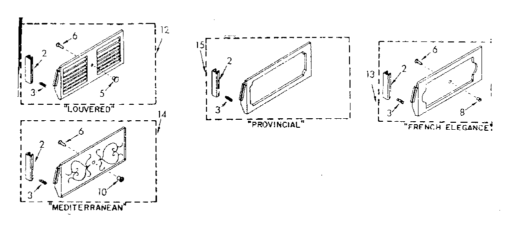 Accessory decorator panel kits