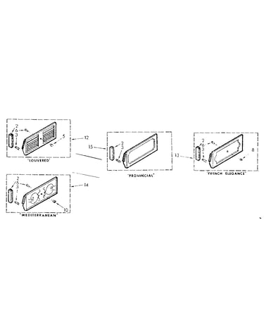 Accessory decorator panel parts