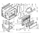 Kenmore 10670960 cabinet parts diagram