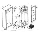 Kenmore 106720122 cabinet parts diagram