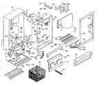 Kenmore 106720140 cabinet parts diagram