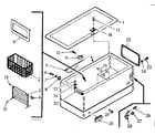 Kenmore 198710820 cabinet parts diagram