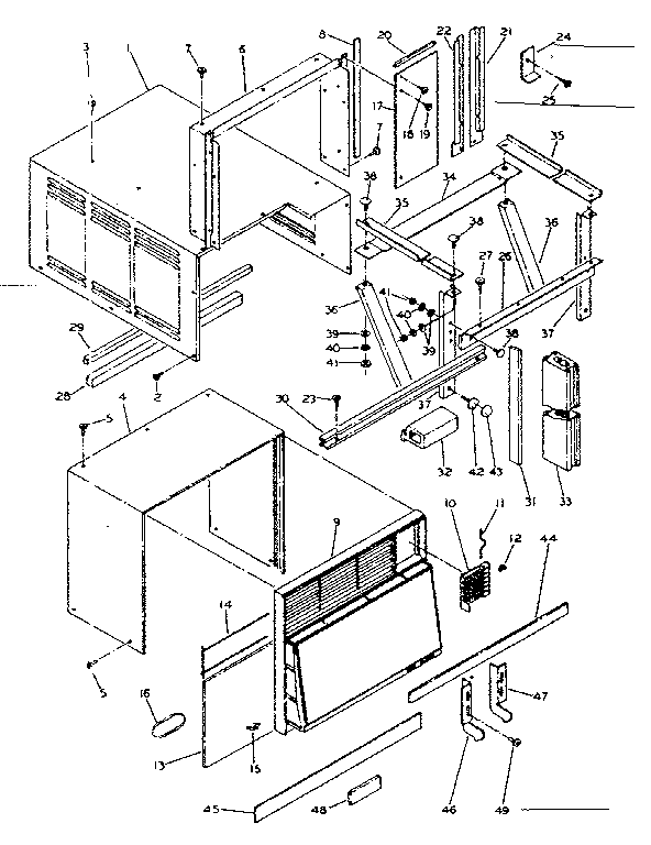 Cabinet & installation parts