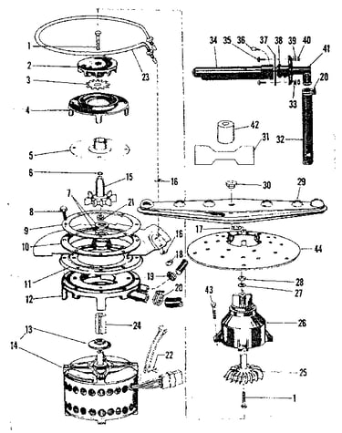 Motor, heater & spray arm details