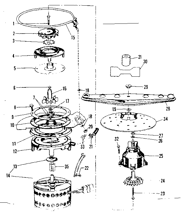 Motor, heater, & spray arm details