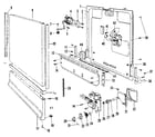 Kenmore 58771500 door & access panel details diagram