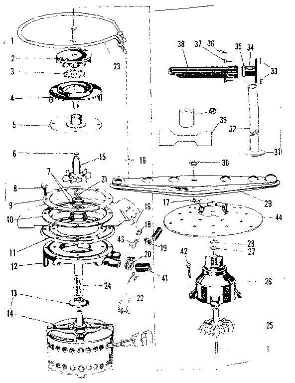 MOTOR, HEATER & SPRAY ARM DETAILS