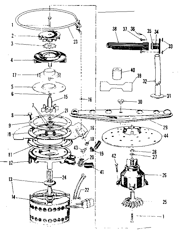 MOTOR, HEATER & SPRAY ARM DETAILS