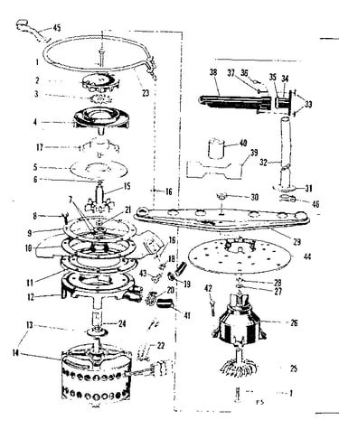 Motor, heater & spray arm details