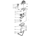 Kenmore 66542600 motor & drive assembly diagram