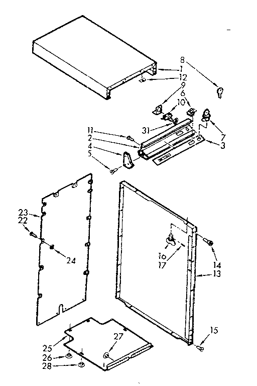 Cabinet & control assembly
