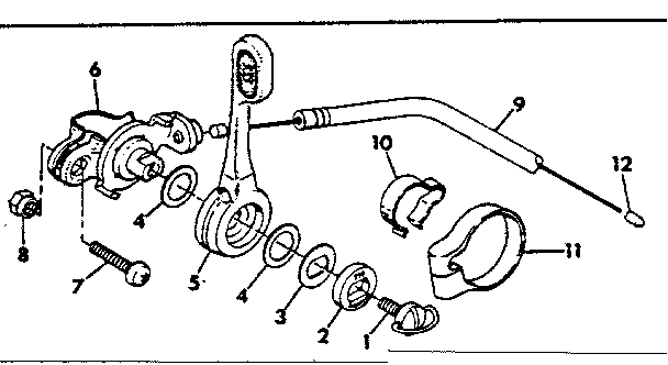 Shimano 5-speed shifter assembly