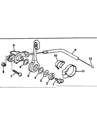 Shimano 5-speed shifter assembly