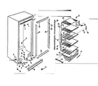 Kenmore 757628920 cabinet parts diagram