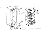 Kenmore 757720920 cabinet assembly diagram