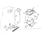 Kenmore 757722920 freezer cabinet parts diagram