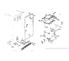 Kenmore 757726921 freezer cabinet parts diagram