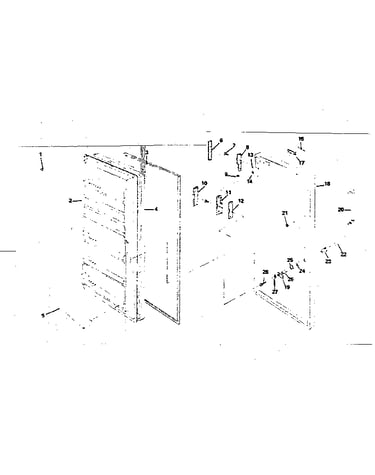 Freezer door parts