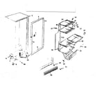 Kenmore 7577283120 freezer cabinet parts diagram