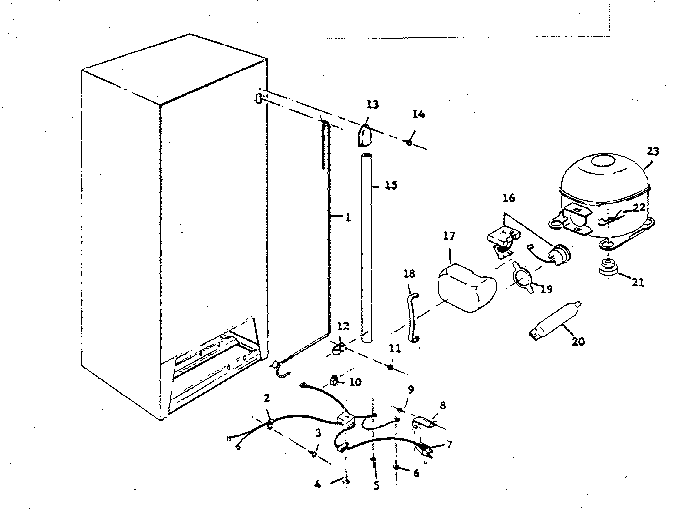Freezer cabinet parts