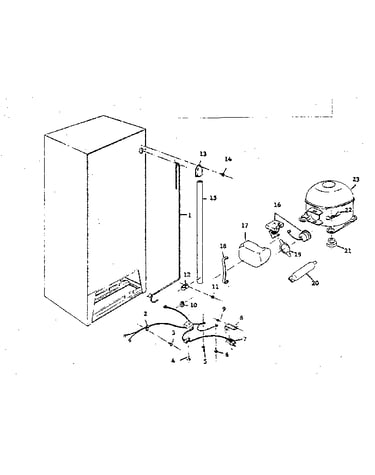 Freezer cabinet parts