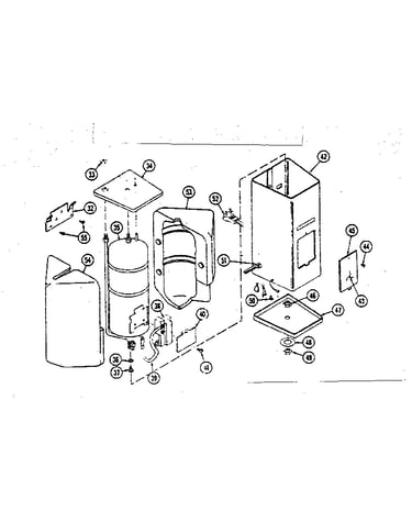 Hot water tank assembly