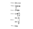 Sears 69660031 fastener combinations diagram