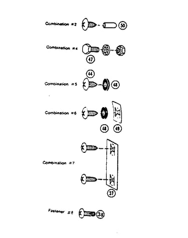 Fastener combinations