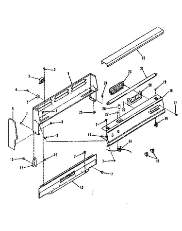 Backguard section