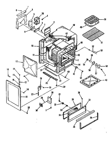 Oven body section