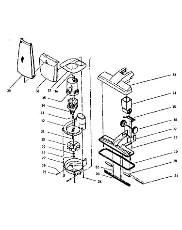 Nozzle and motor assembly