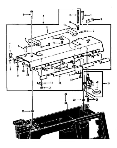 Bobbin winder and top plate