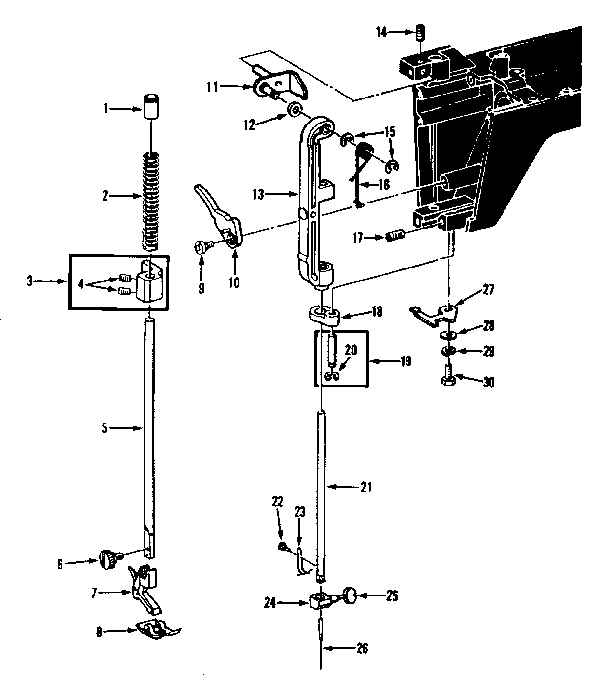 Presser bar assembly