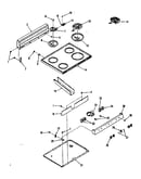 Backguard and main top section