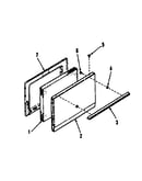 Oven door section