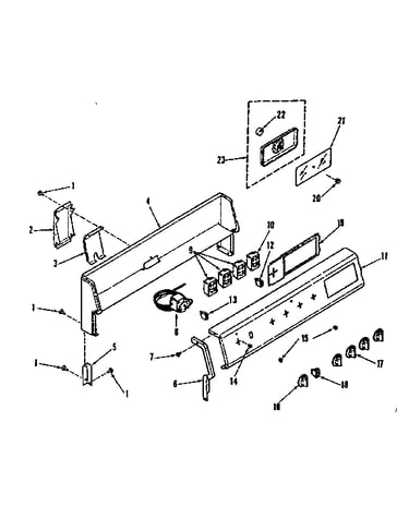 Backguard section