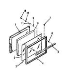 Oven door section for model number 911.9148710