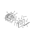 Oven door section for model number 911.9168710